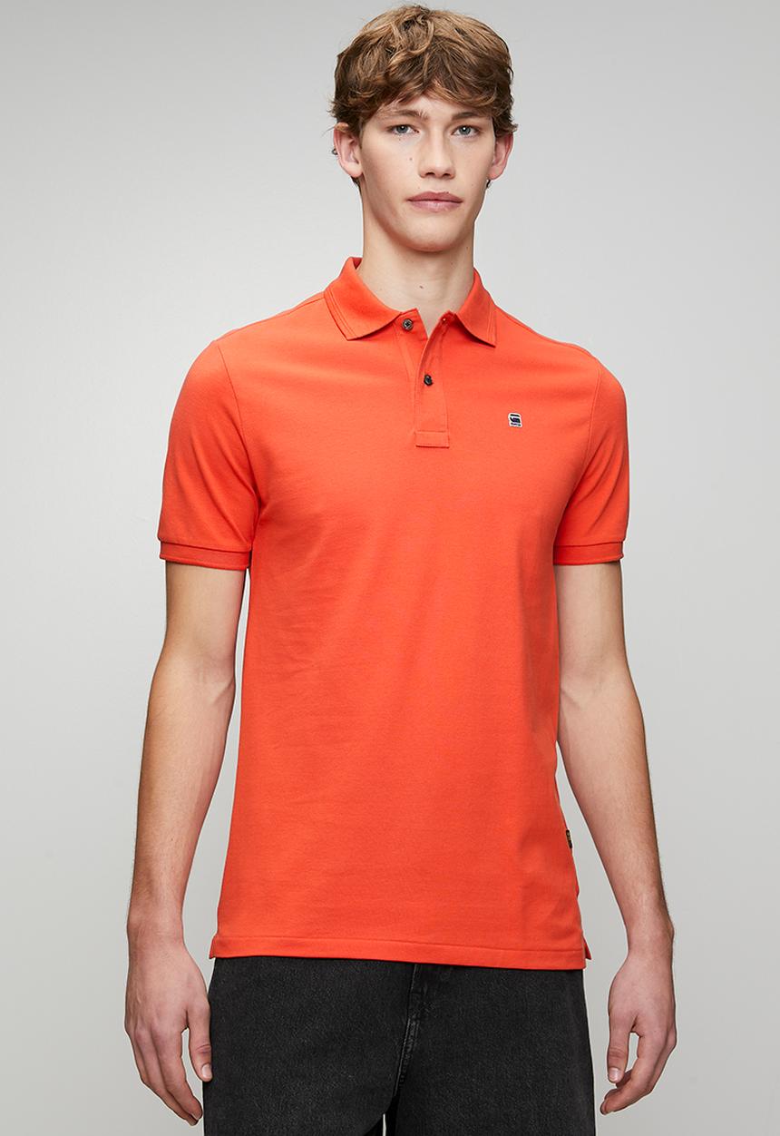 G-STAR - Dunda slim polo s\s-lt antic red