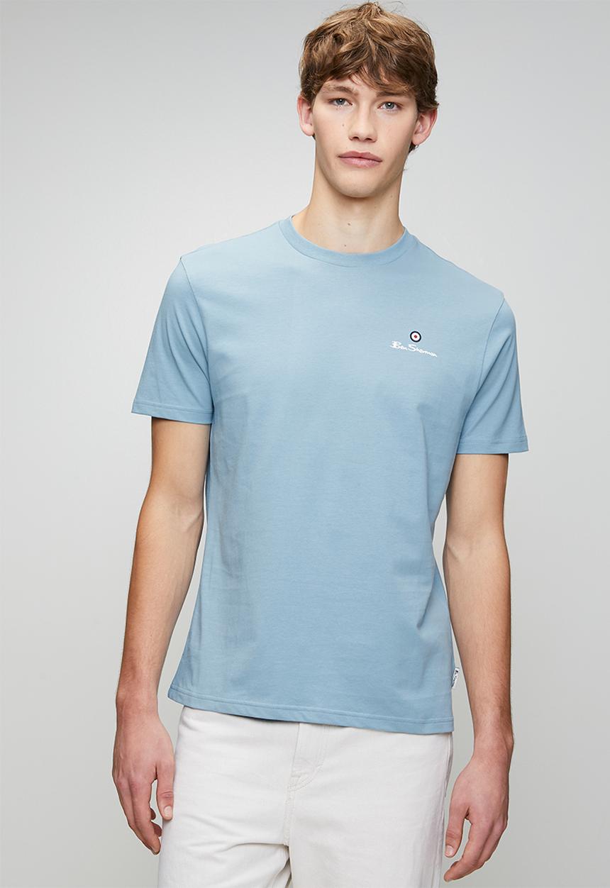 Ben Sherman - Essential Crew T-Shirt- Cassidy Blue