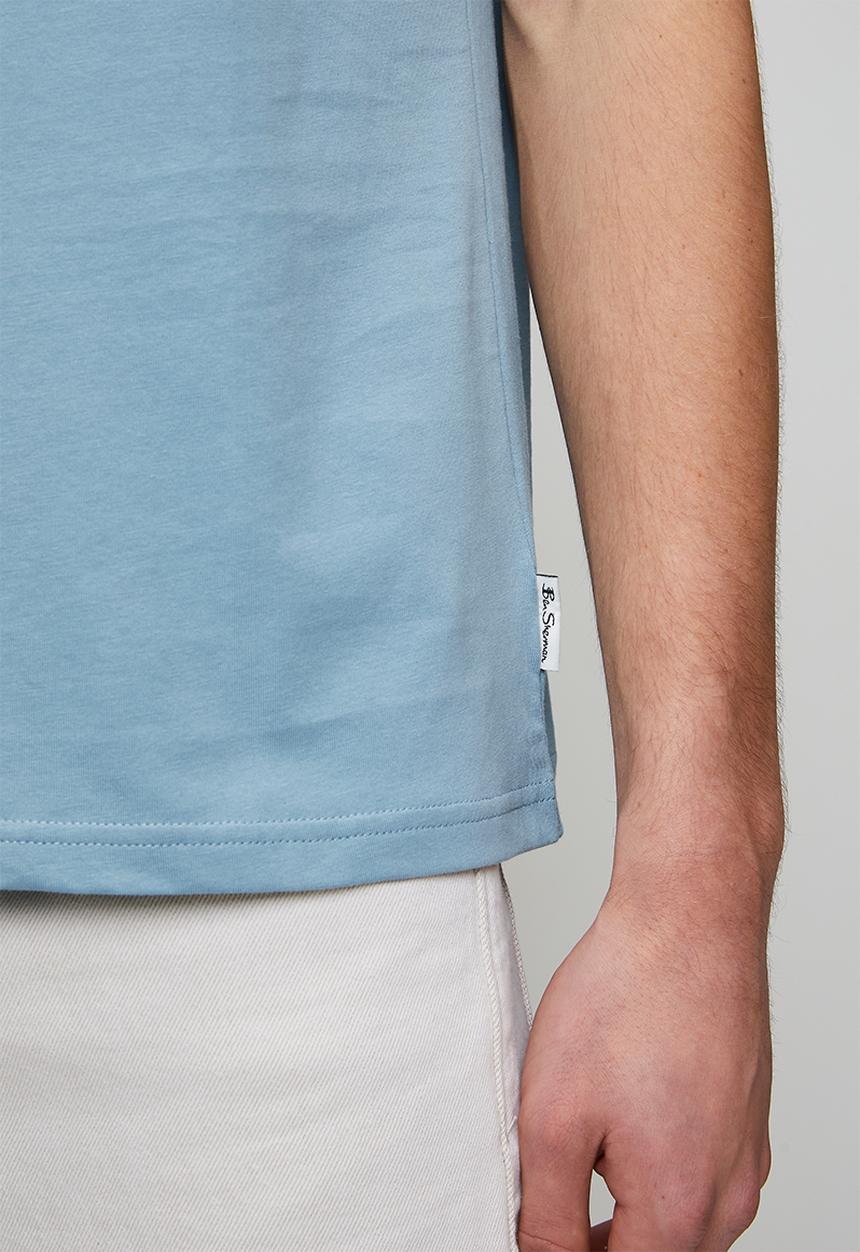 Ben Sherman - Essential Crew T-Shirt- Cassidy Blue