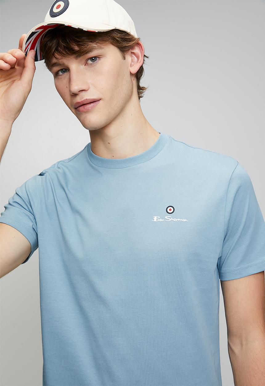 Ben Sherman - Essential Crew T-Shirt- Cassidy Blue