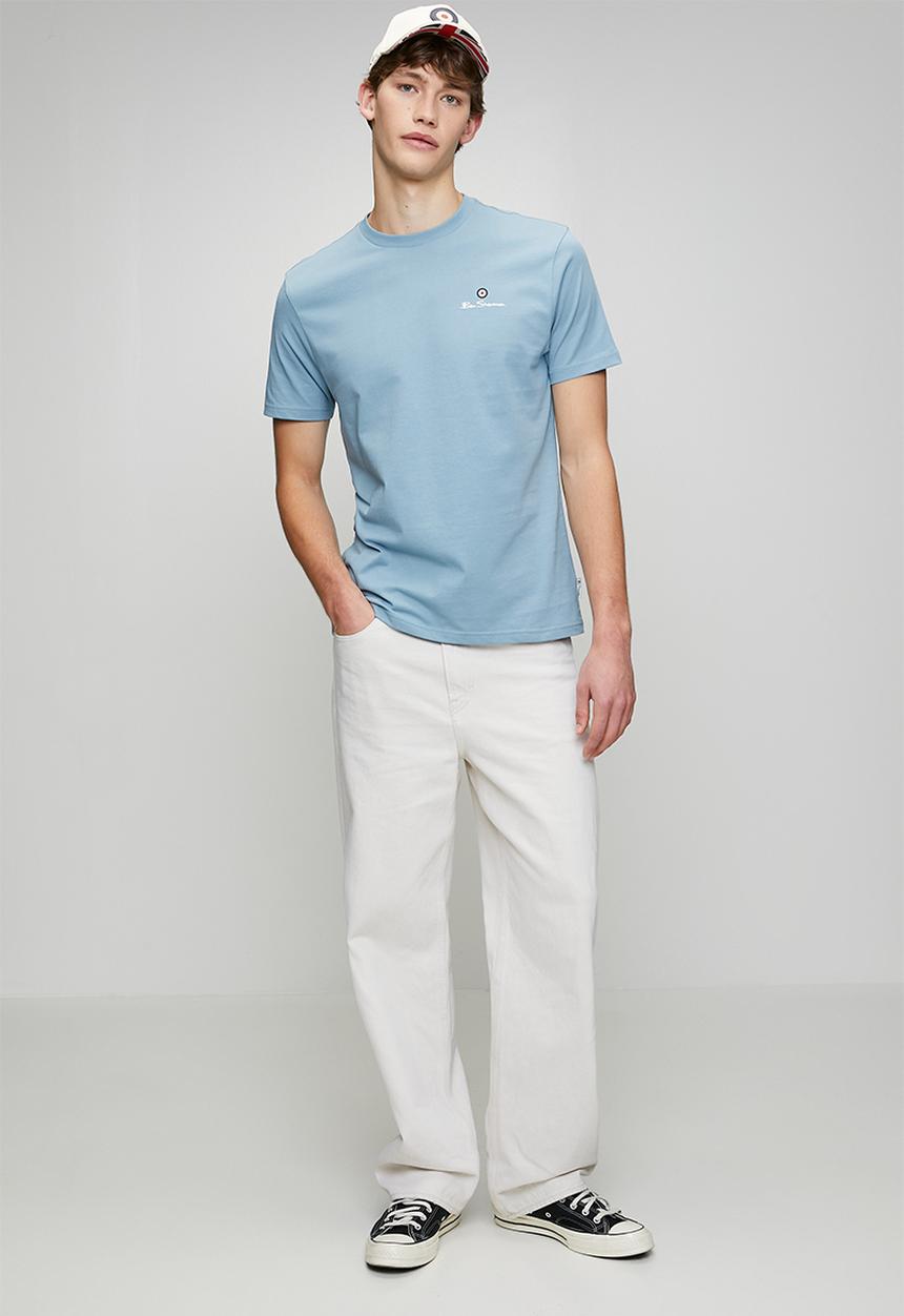 Ben Sherman - Essential Crew T-Shirt- Cassidy Blue