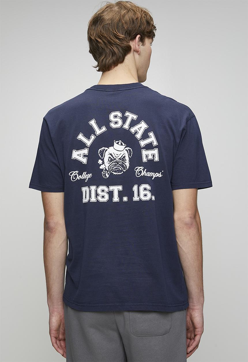 Cotton On - Everyday Fit Graphic T-Shirt - Vintage Navy/ Midwest