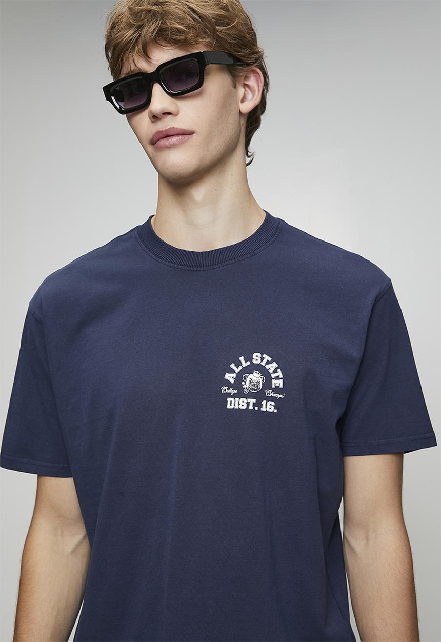 Cotton On - Everyday Fit Graphic T-Shirt - Vintage Navy/ Midwest