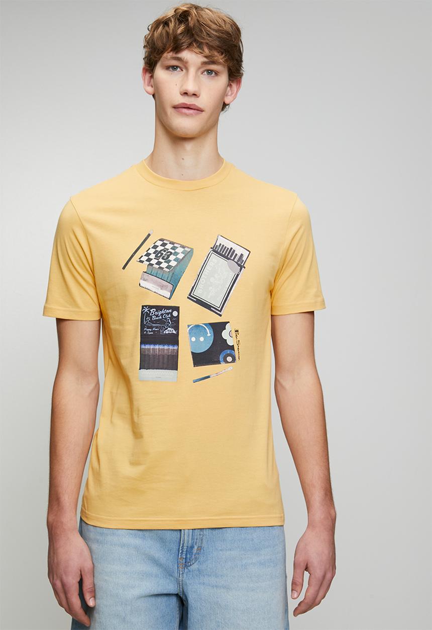 Ben Sherman - Match Box Tee-New Wheat