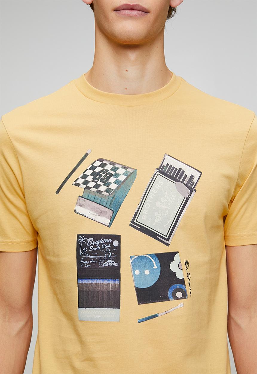 Ben Sherman - Match Box Tee-New Wheat