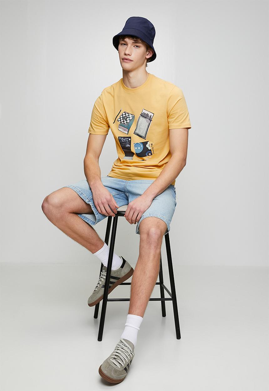 Ben Sherman - Match Box Tee-New Wheat