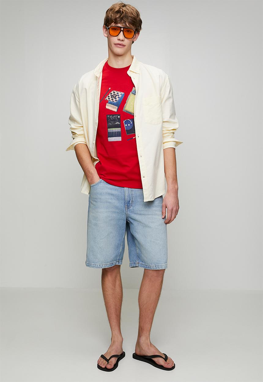 Ben Sherman - Match Box Tee-Red