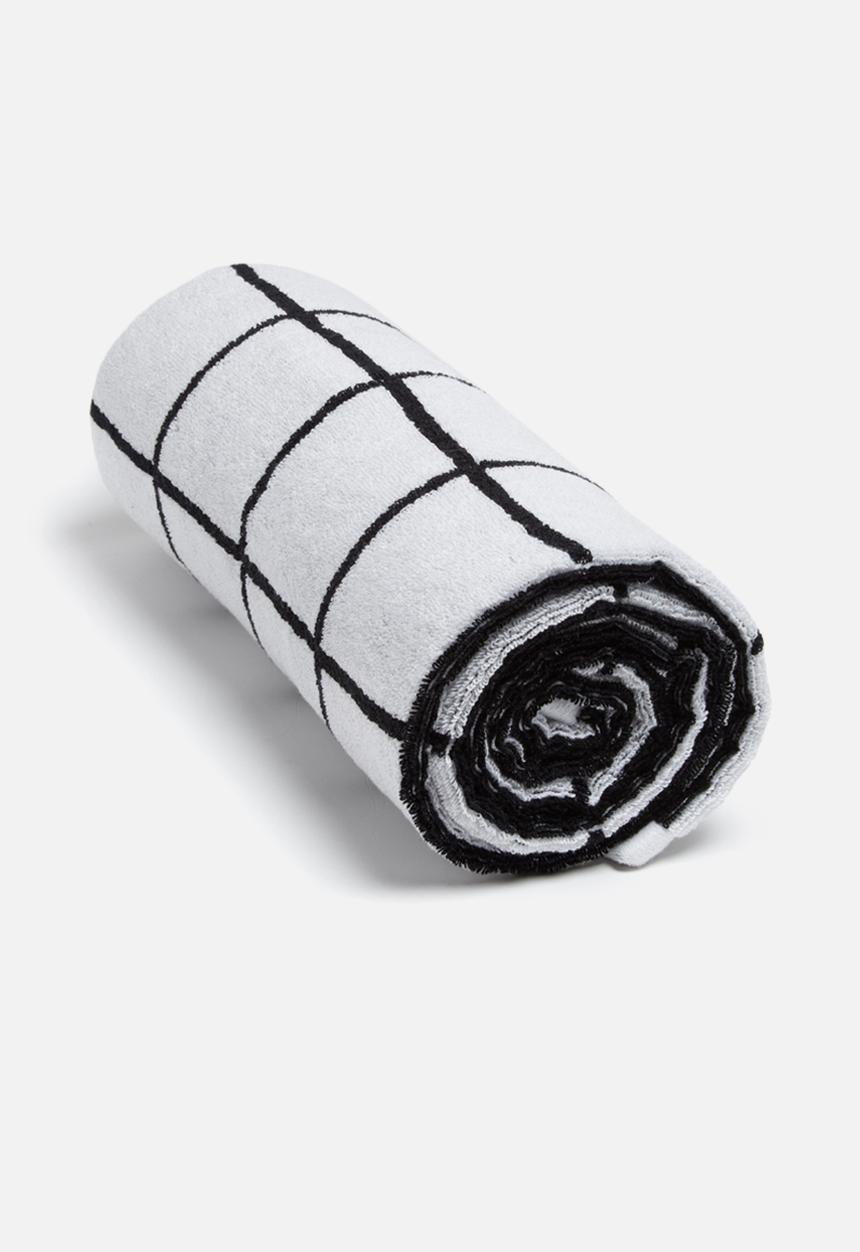 Sixth Floor - Grid bath towel