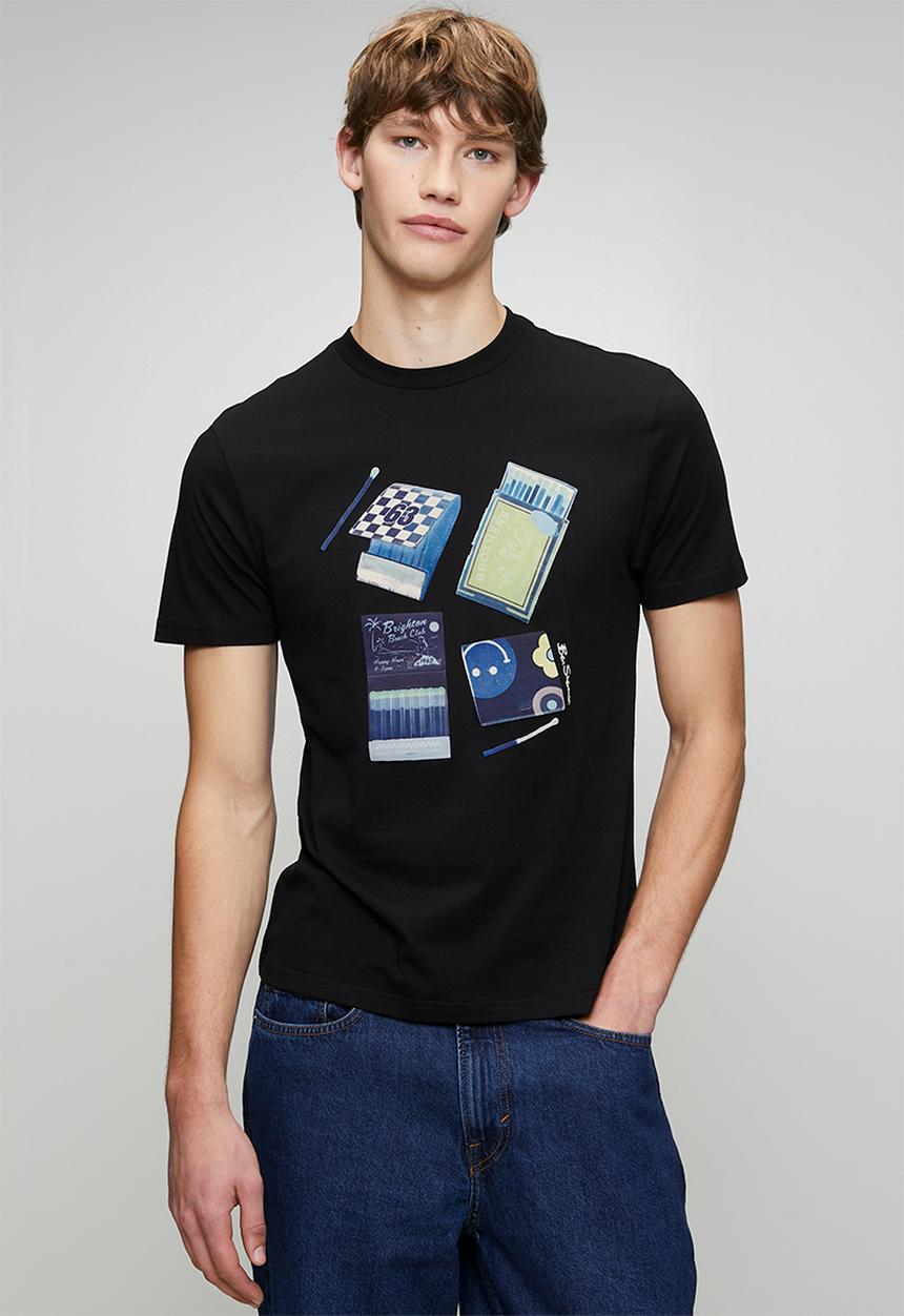 Ben Sherman - Match Box Tee-Black