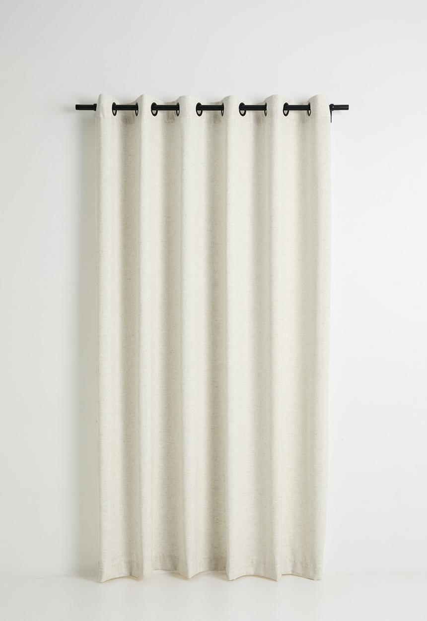 Sixth Floor - Loft Linen Blend Sheer Unlined Curtain Eyelet - Natural