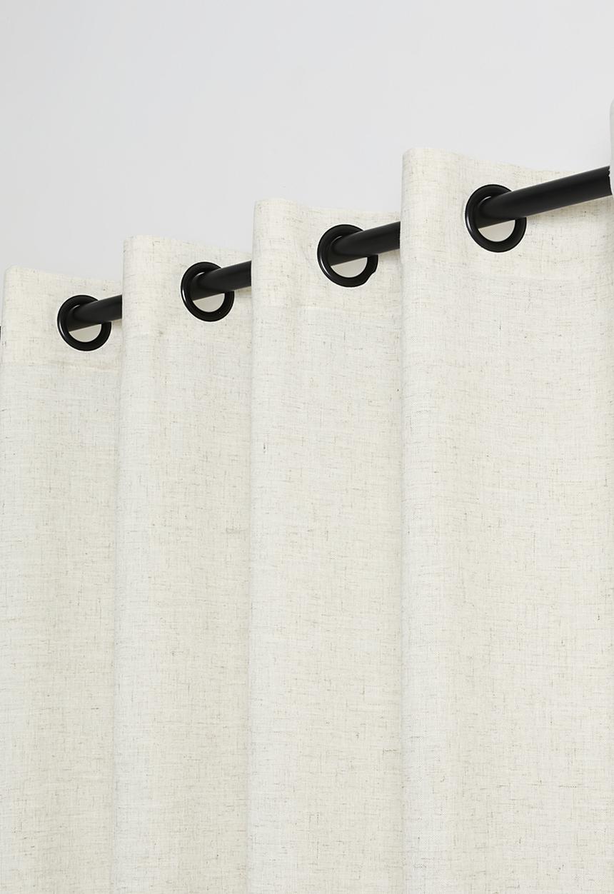 Sixth Floor - Loft Linen Blend Sheer Unlined Curtain Eyelet - Natural