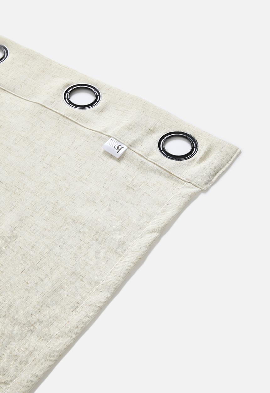 Sixth Floor - Loft Linen Blend Sheer Unlined Curtain Eyelet - Natural