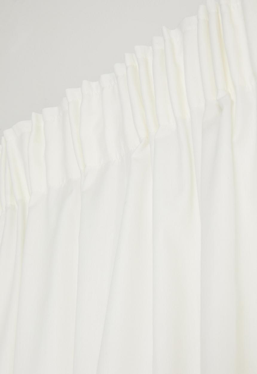 Sixth Floor - Chanel Colourblock - White & Black Dimout Taped Curtain