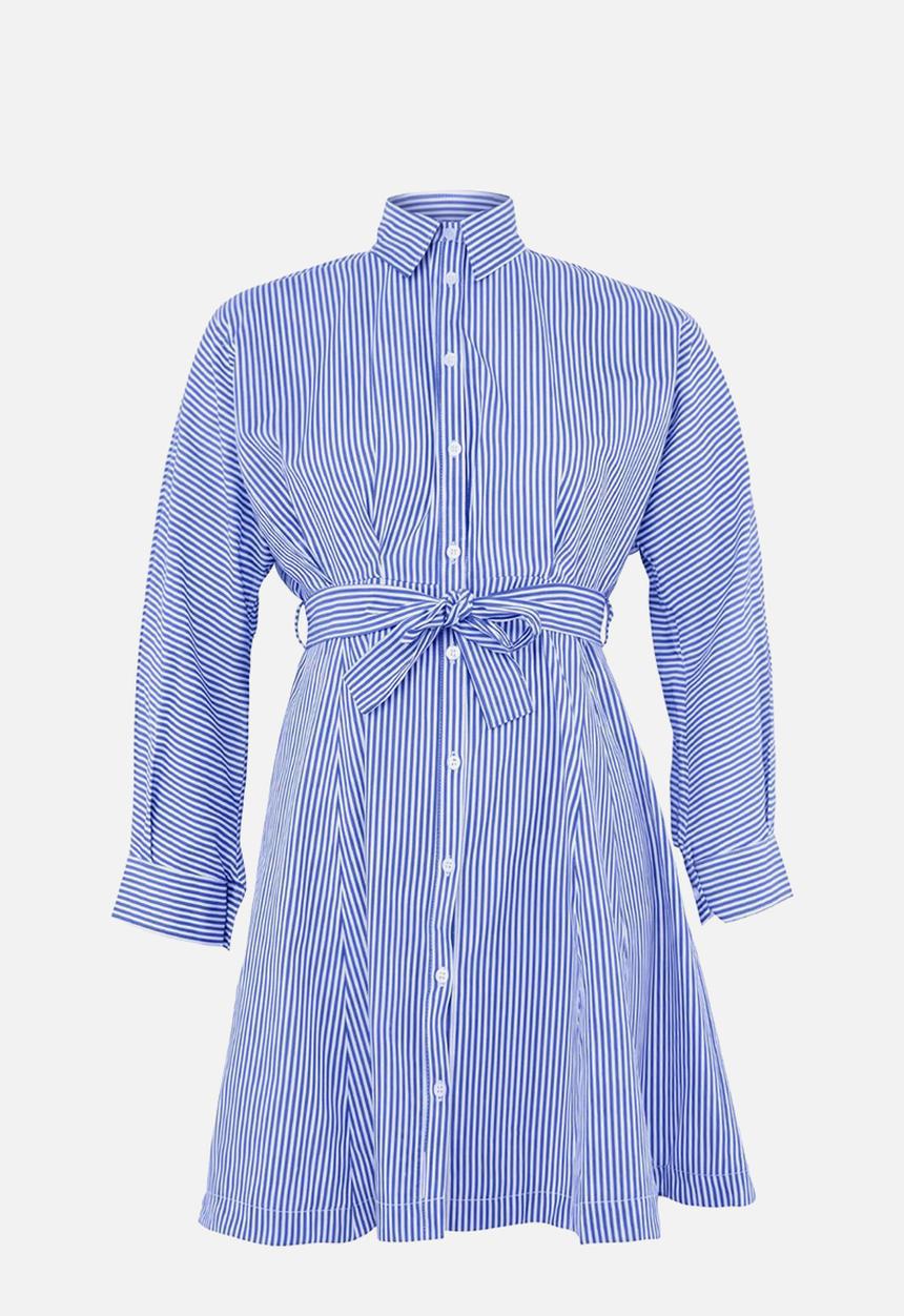 Trendyol - Plus woven dress - blue-multicolor