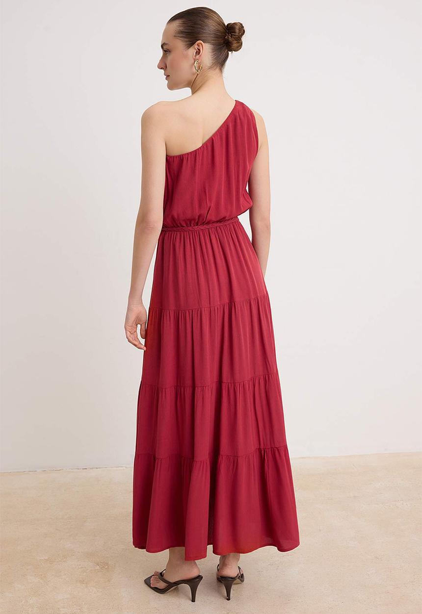 Trendyol - Accessory Detail Maxi Dress - Cherry