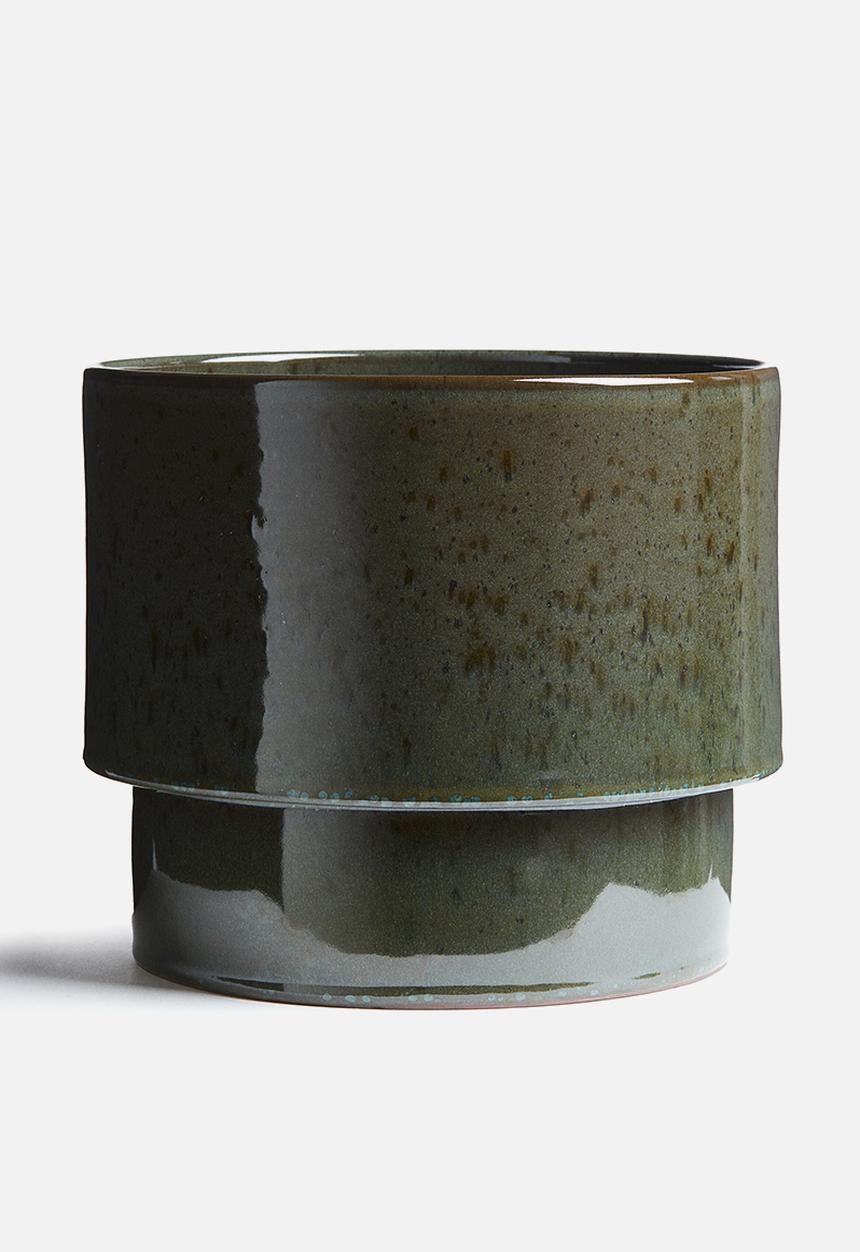 H&M - Extra-large terracotta plant pot  - green