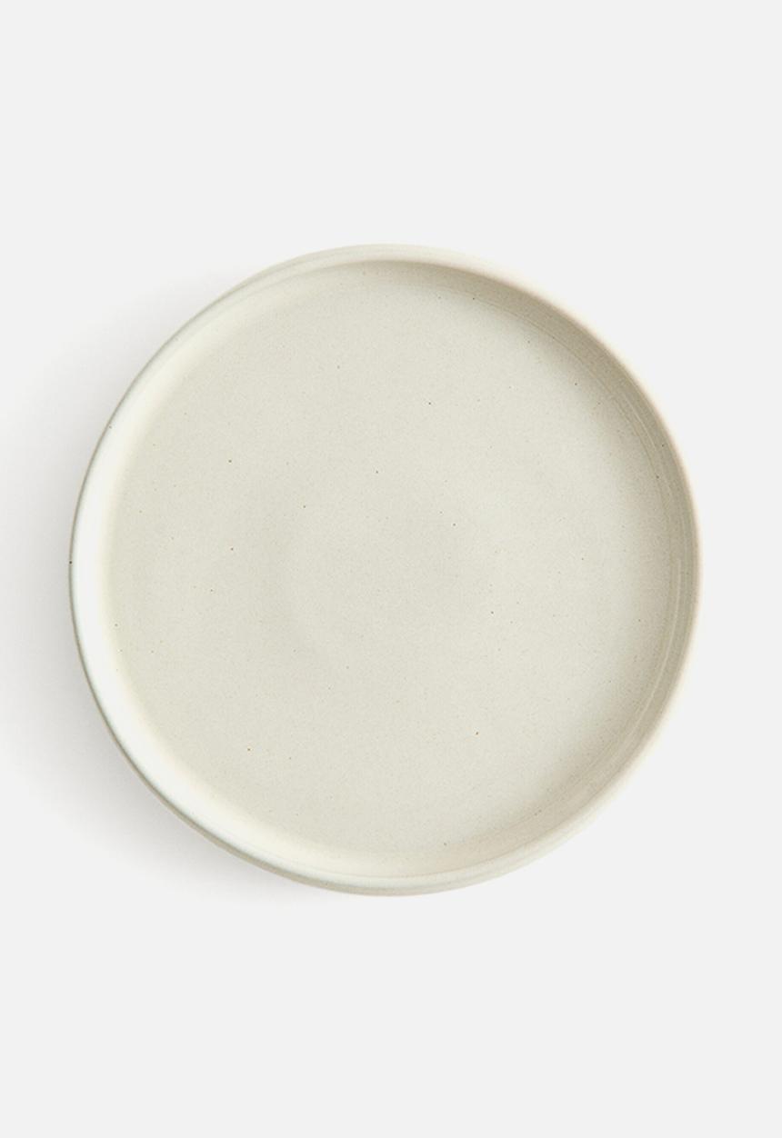 H&M - Stoneware starter plate - white