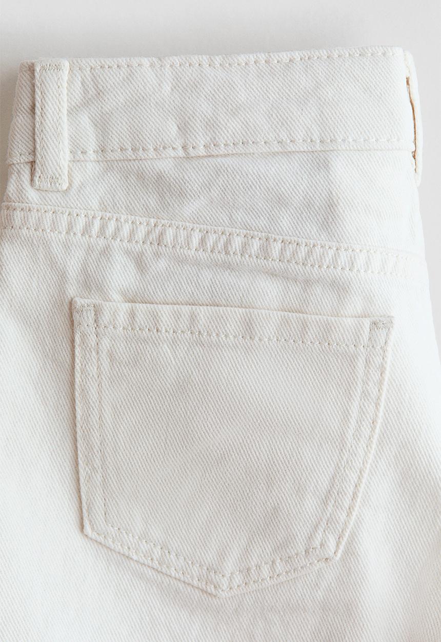 H&M - Denim shorts - cream