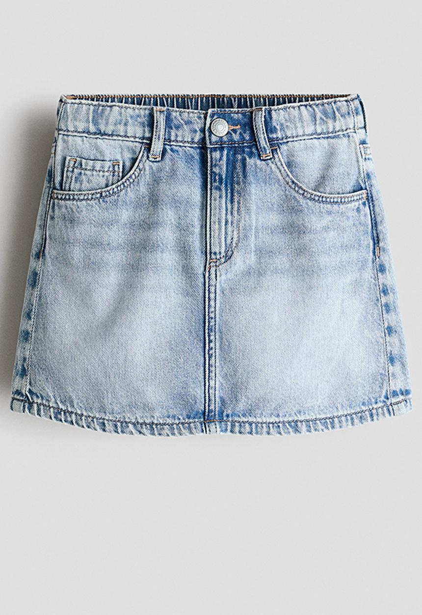 H&M - Denim skirt - light denim blue