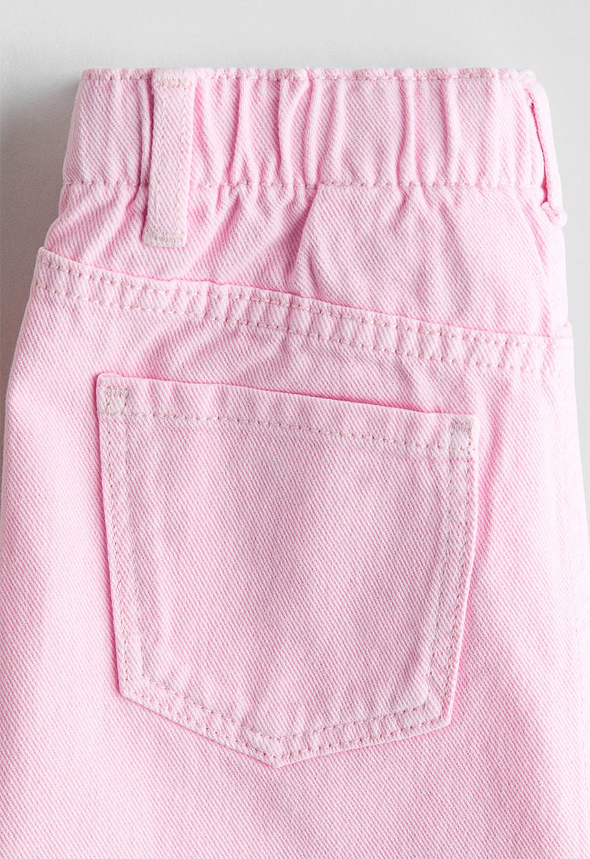 H&M - Denim skirt - light pink