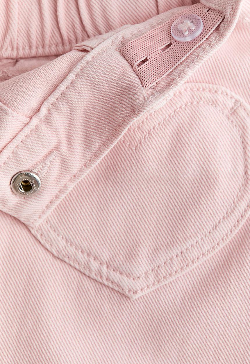 H&M - A-line denim skirt - light pink