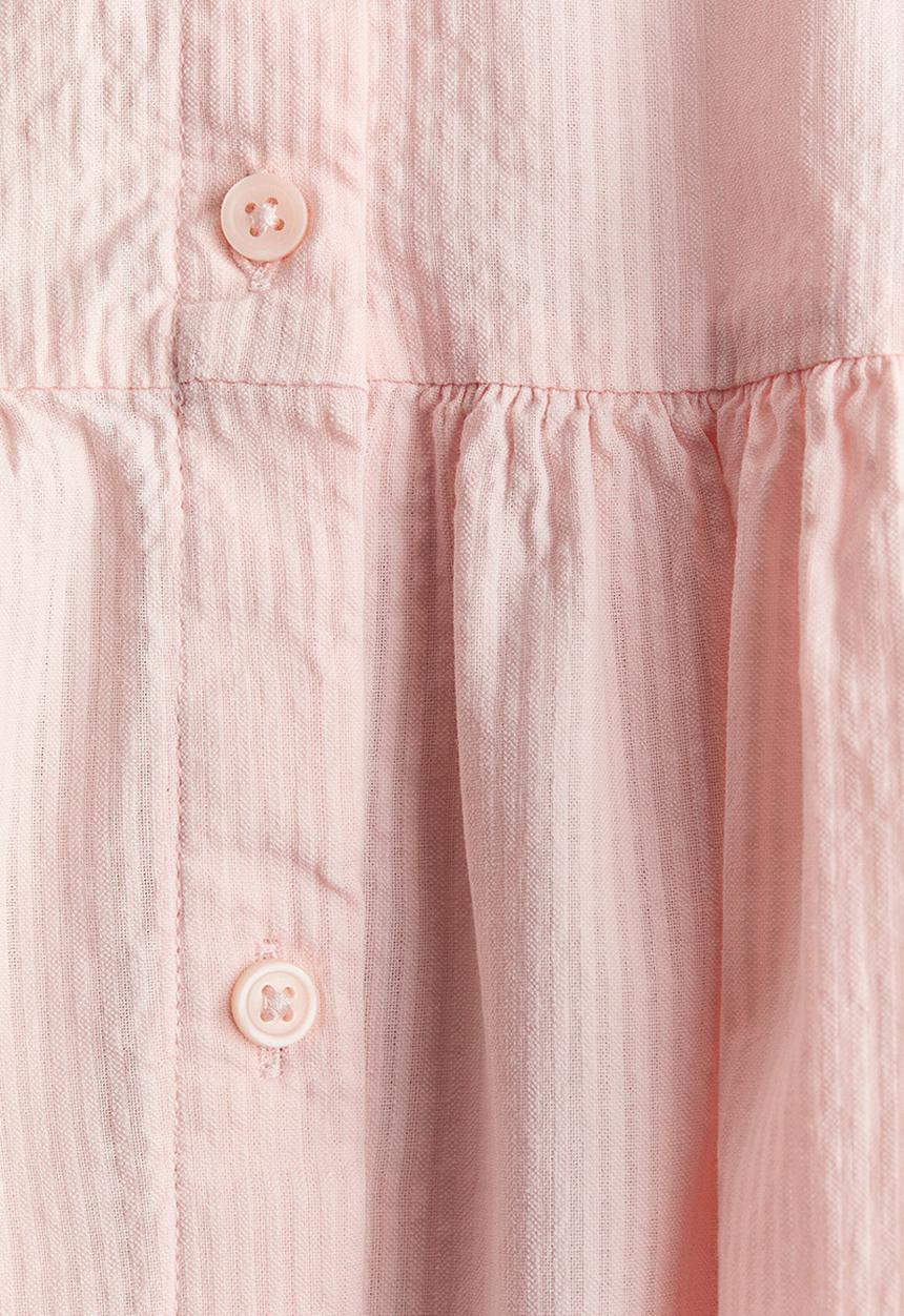 H&M - Sleeveless seersucker dress - light pink