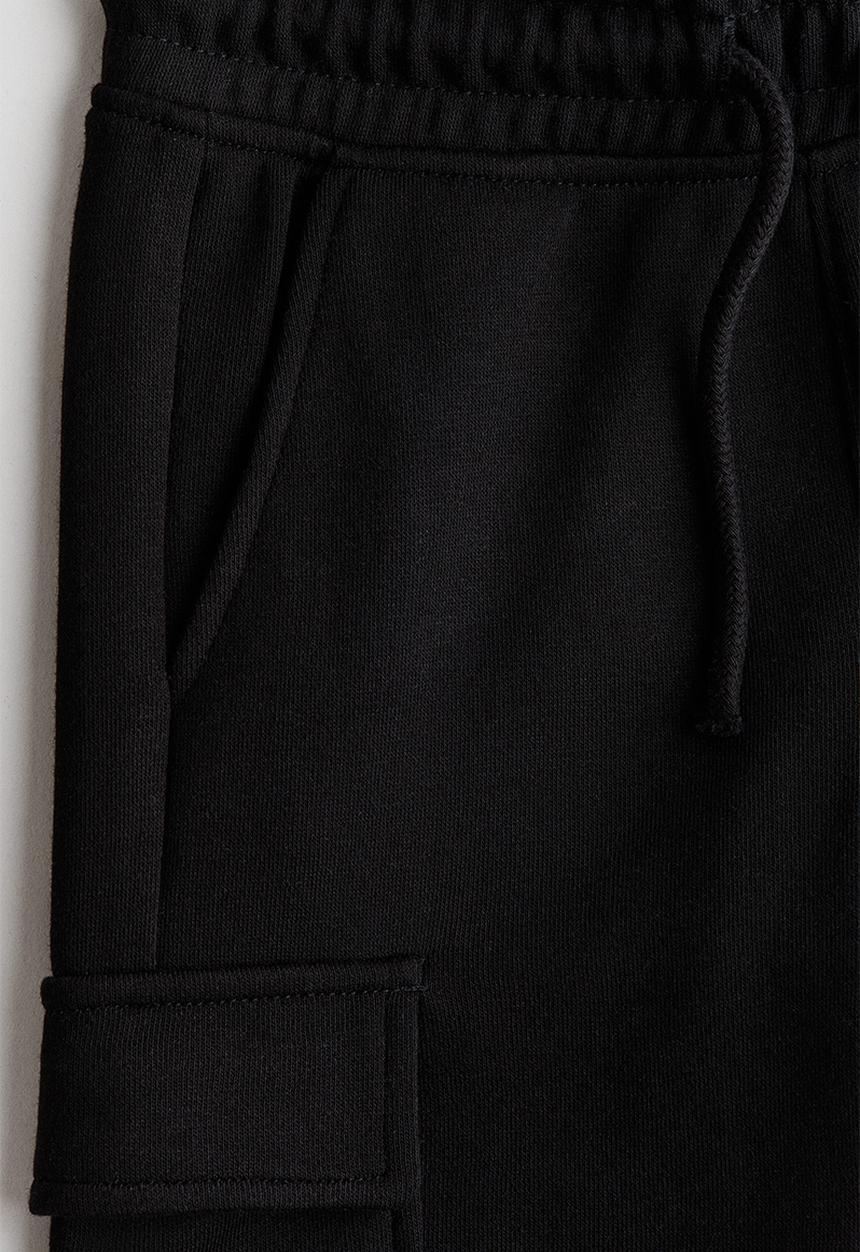 H&M - Cargo sweatshorts - black