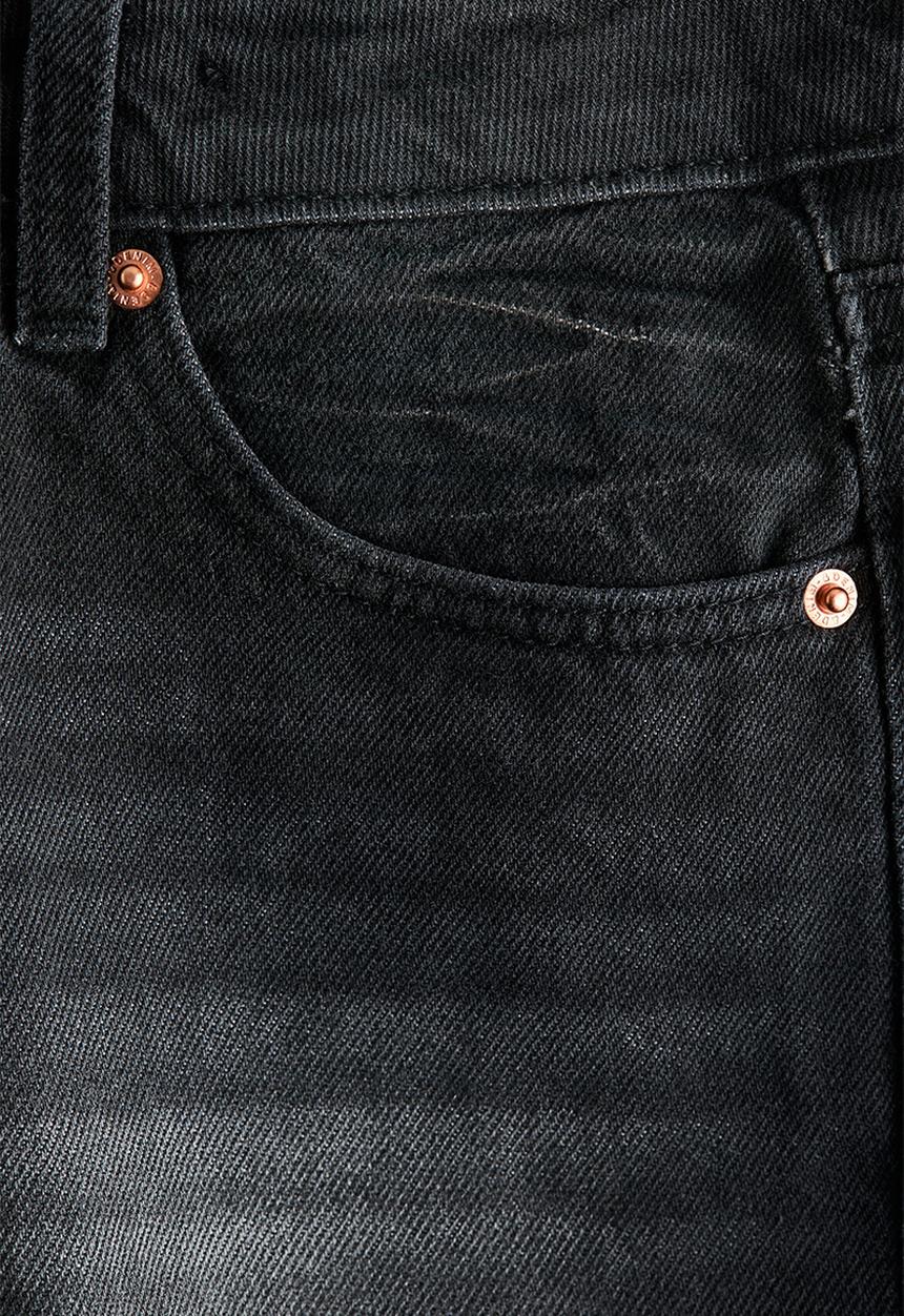 H&M - Relaxed fit denim shorts - denim black