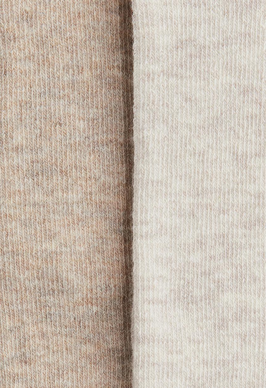 H&M - 2-pack tights - beige/light beige