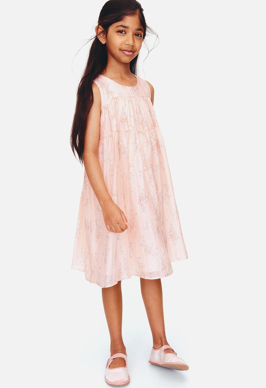 H&M - A-line dress - light pink/floral