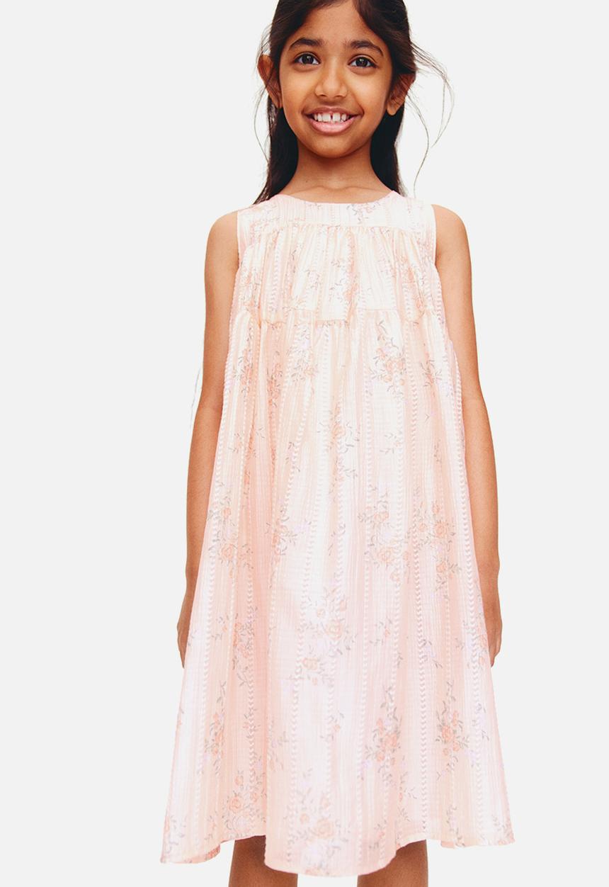 H&M - A-line dress - light pink/floral