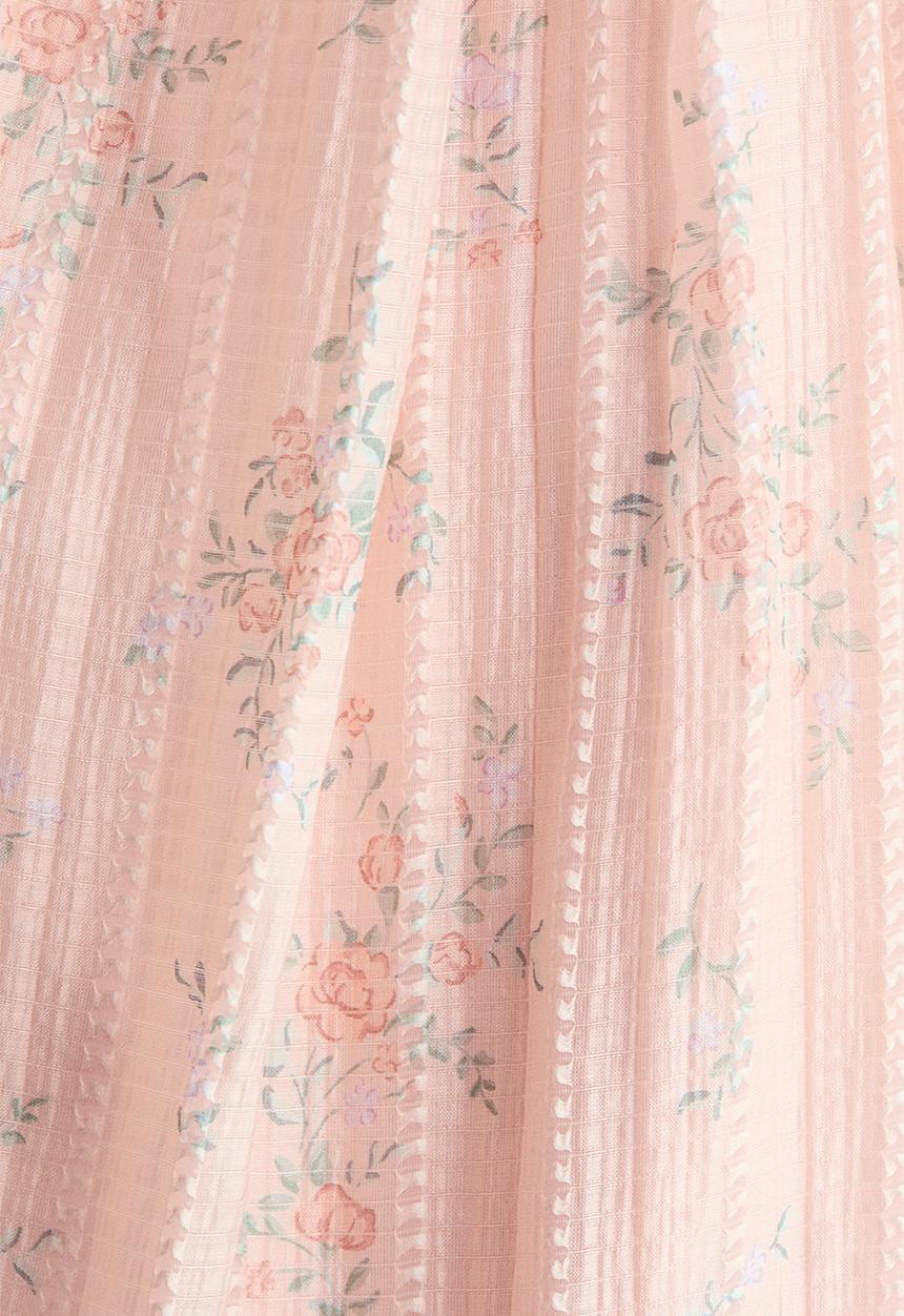H&M - A-line dress - light pink/floral