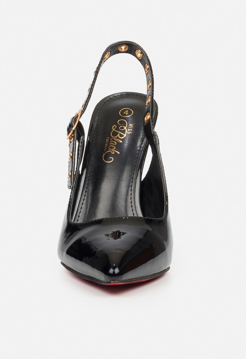 Miss Black - Lola 81 slingback heel - black