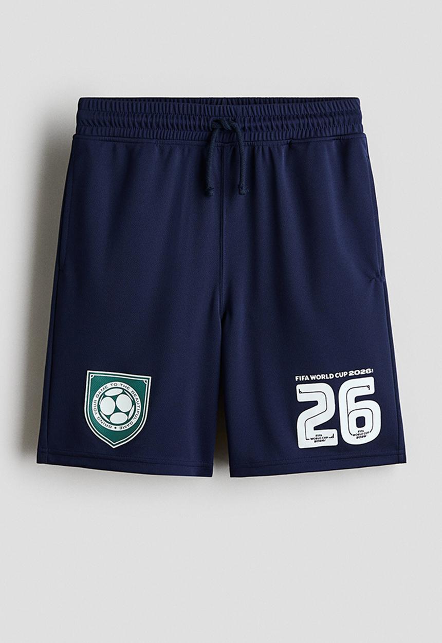 H&M - Printed mesh shorts - dark blue/fifa world cup 2026™
