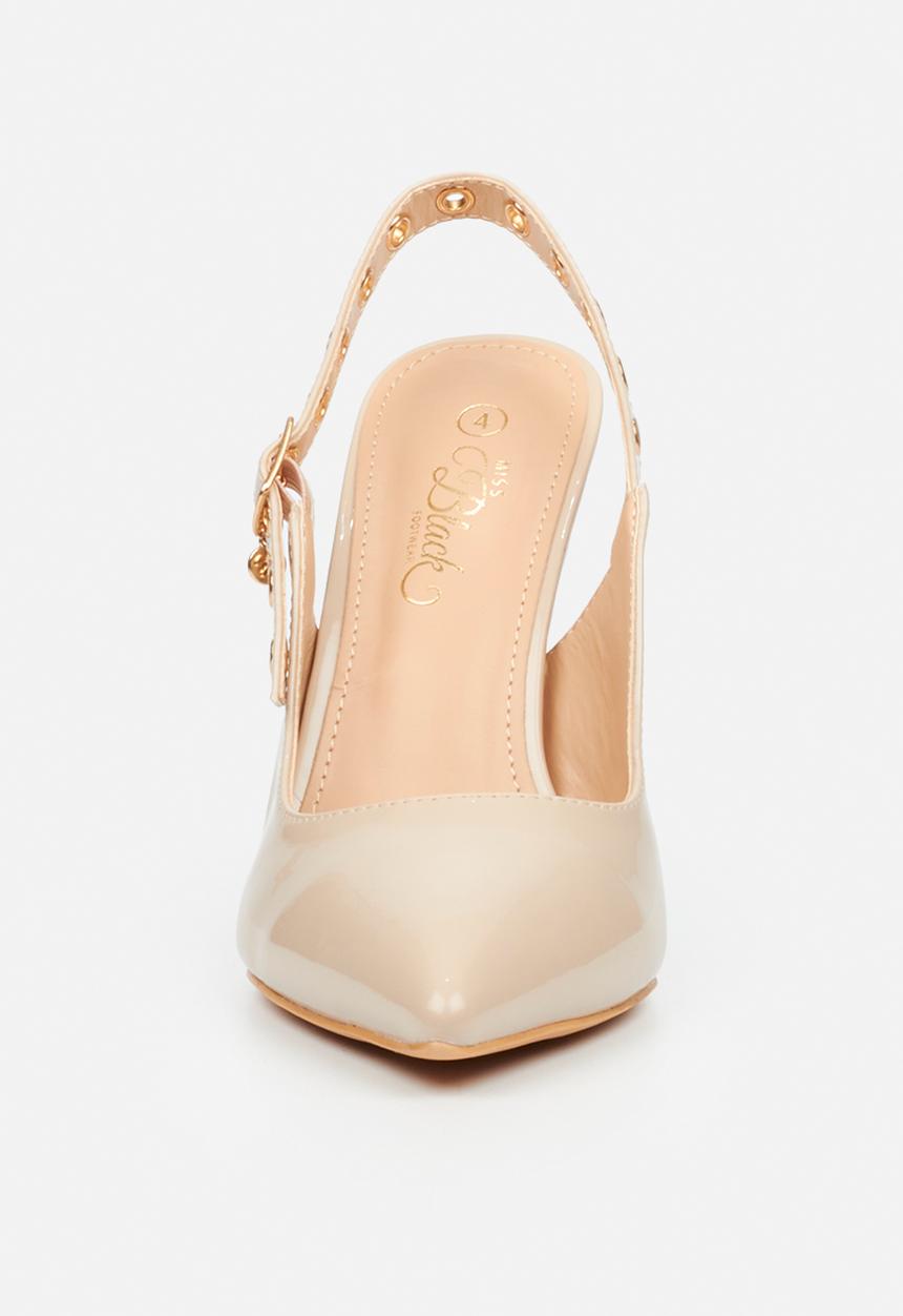 Miss Black - Lola 81 slingback heel - natural