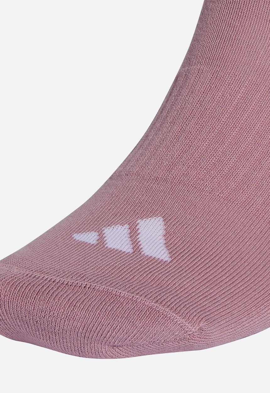 adidas Performance - 3-Stripe ESS C Crew  3-Pack - magic mauve/white/halo green/grey four