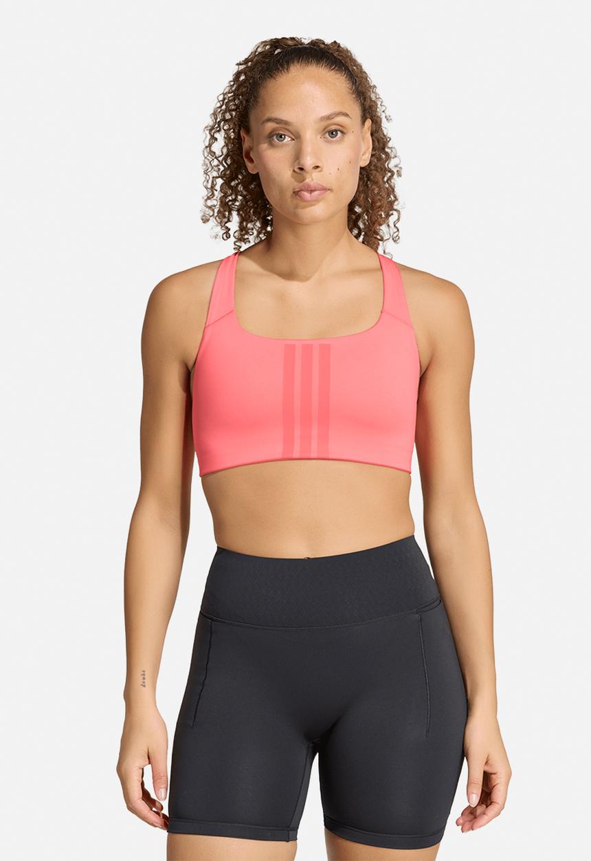 adidas Performance - Opt 3S Ms Bra - Pure Turbo/Core Pink