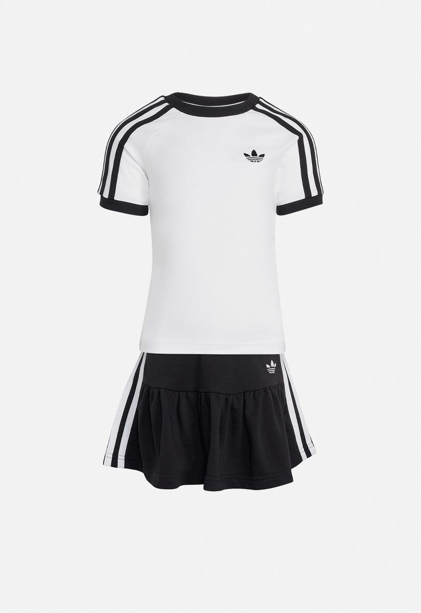 adidas Originals - Skirt Short Tee Set - White/Black