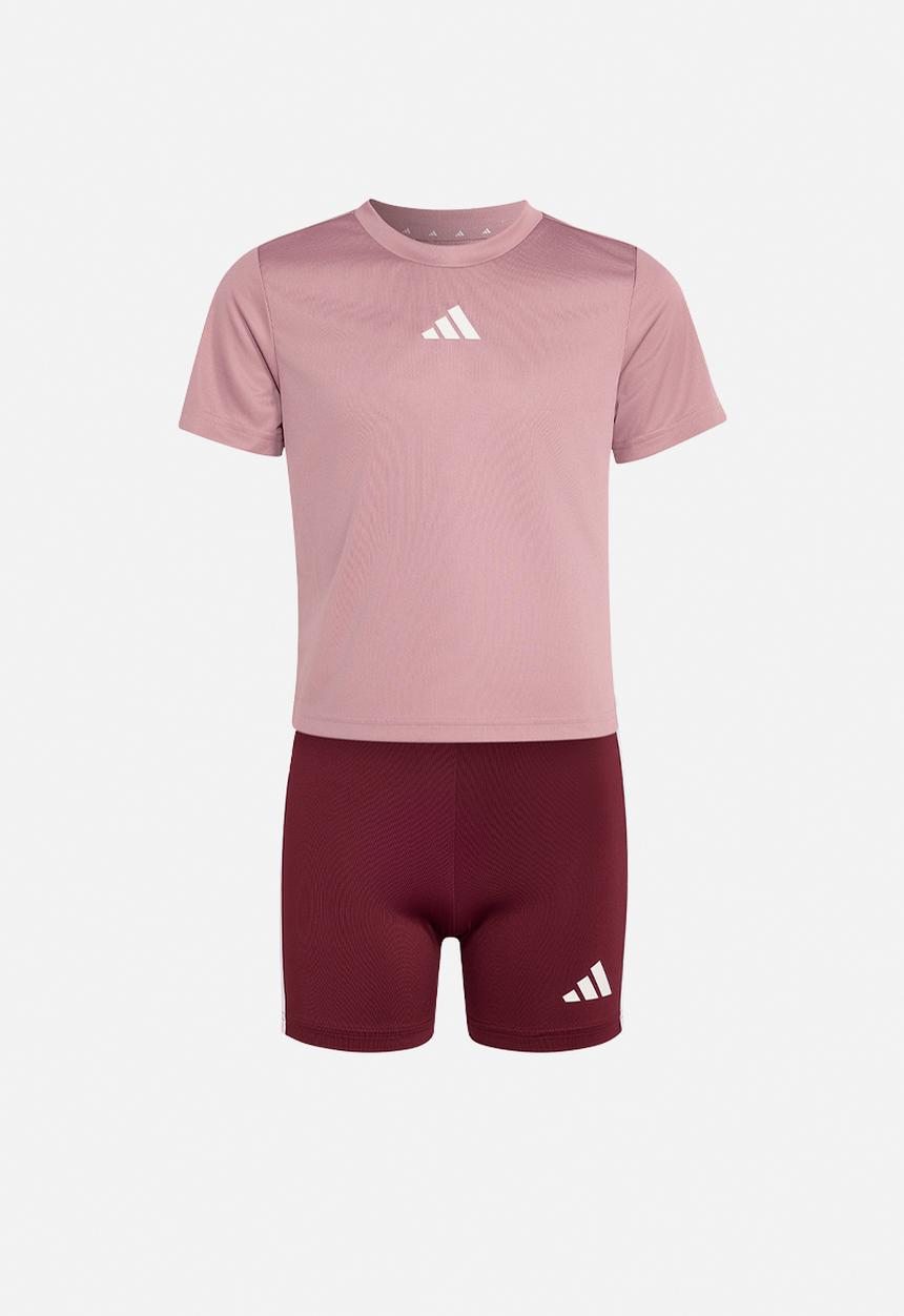 adidas Performance - Jg Tr-Es 3S Set - Magic Mauve/White