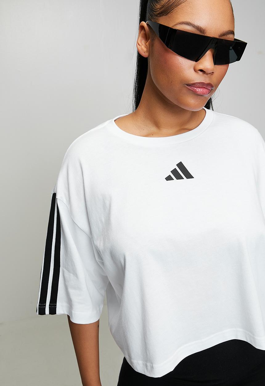 adidas Performance - Plus w 3s sj tlr t s26 tee - white/black