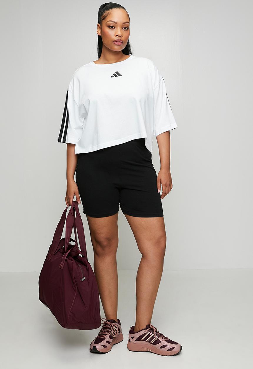 adidas Performance - Plus w 3s sj tlr t s26 tee - white/black