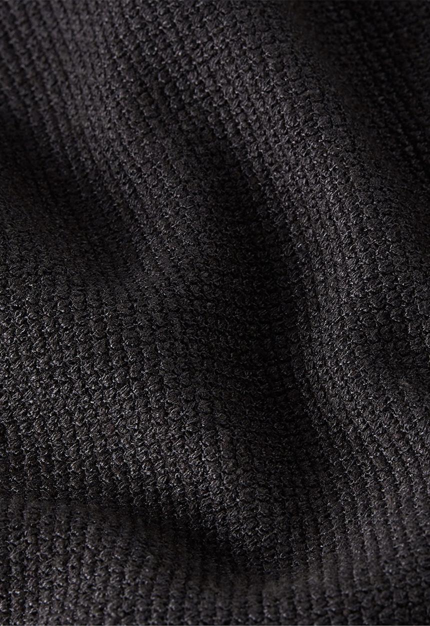 G-STAR - Heavy Waffle Loose Polo S\S - Dk Black