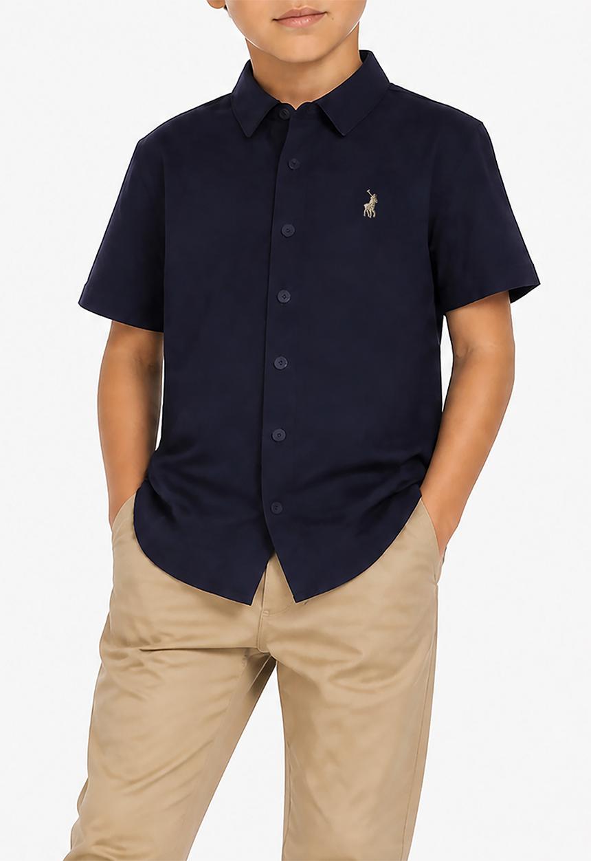 POLO - Boys Nelson Short Sleeve Shirt - Navy