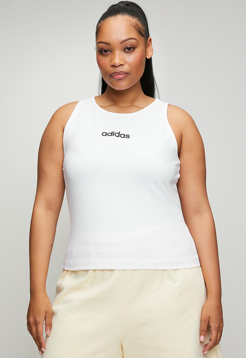 adidas Performance - Plus w lin sj tk tee - white / black