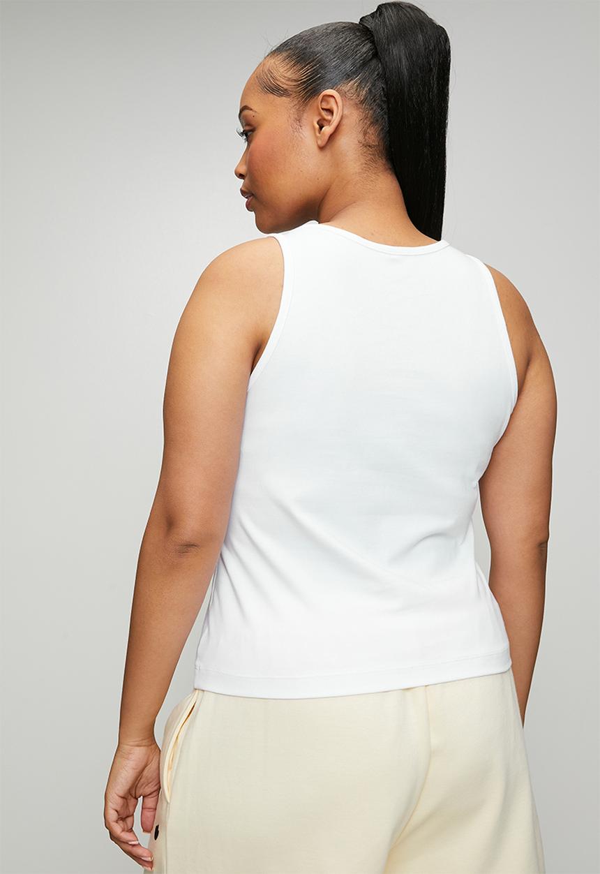 adidas Performance - Plus w lin sj tk tee - white / black