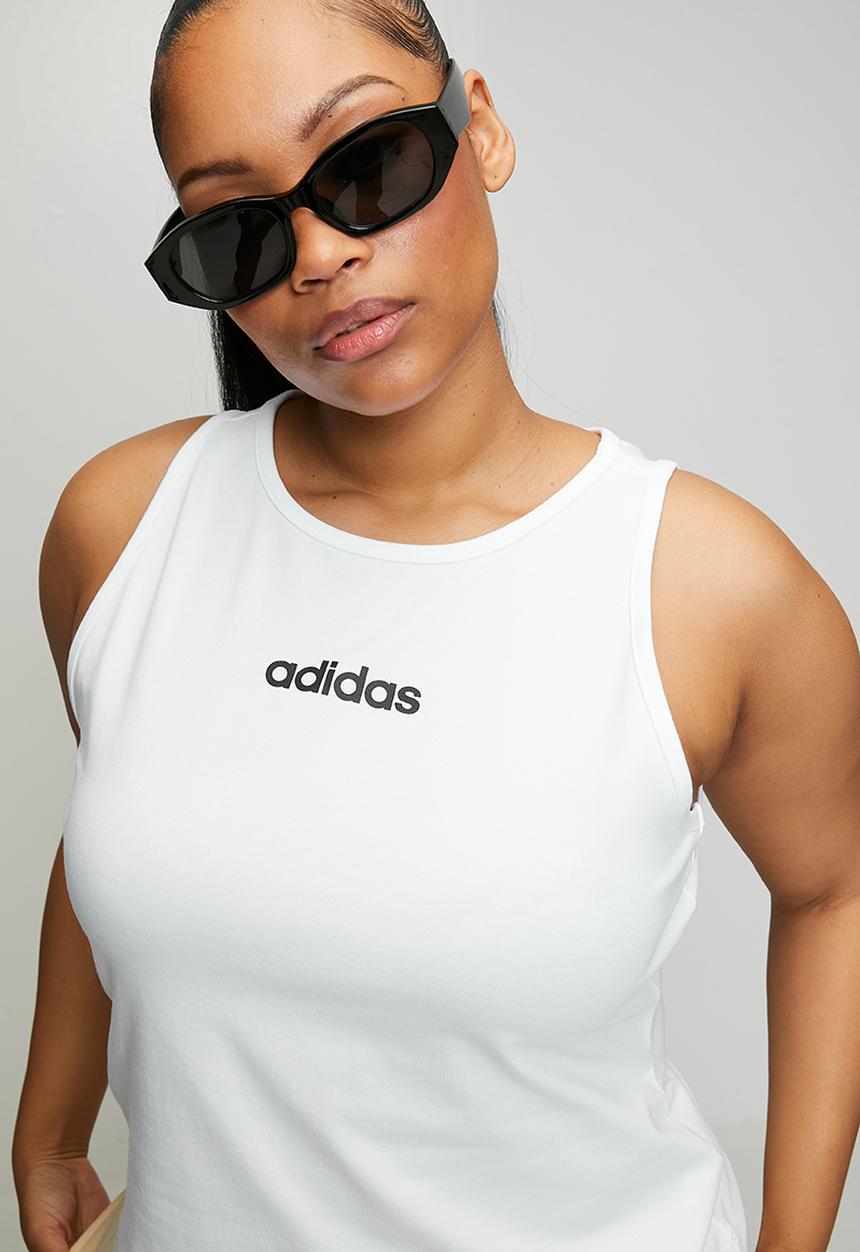 adidas Performance - Plus w lin sj tk tee - white / black