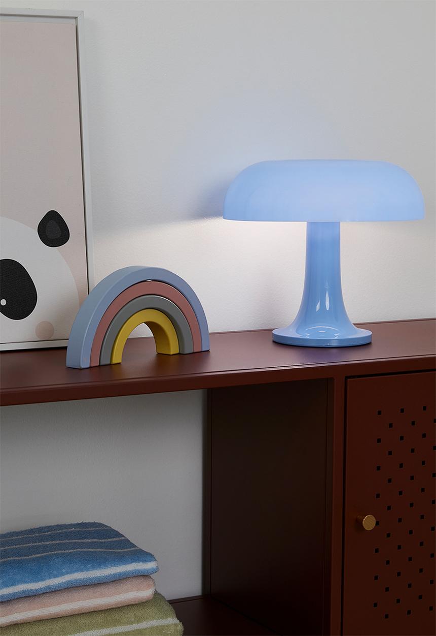 Pop Candy - USB mushroom-shaped lamp - serene blue