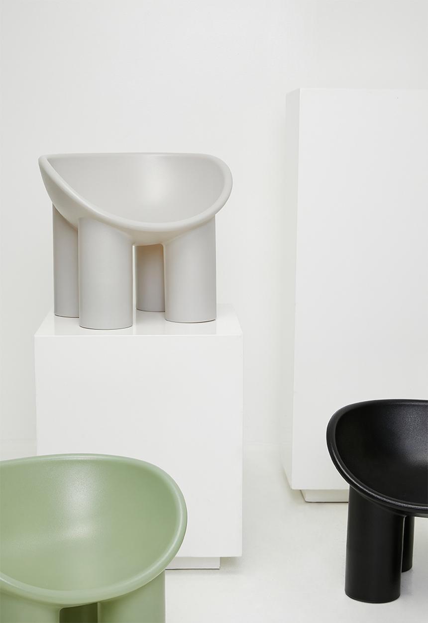 Pop Candy - Elephant leg occasional chair - off white