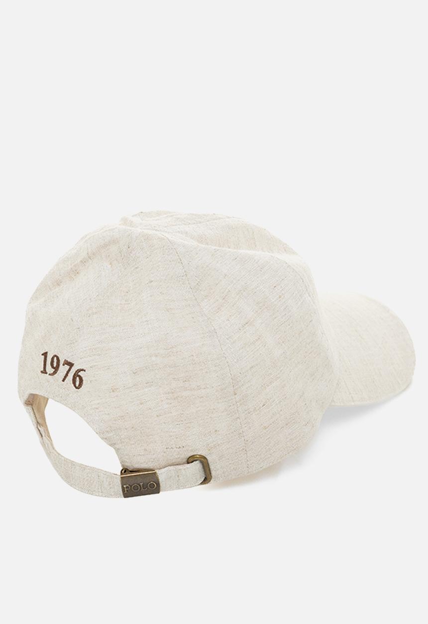 POLO - 6 Panel Linen Peak  - White