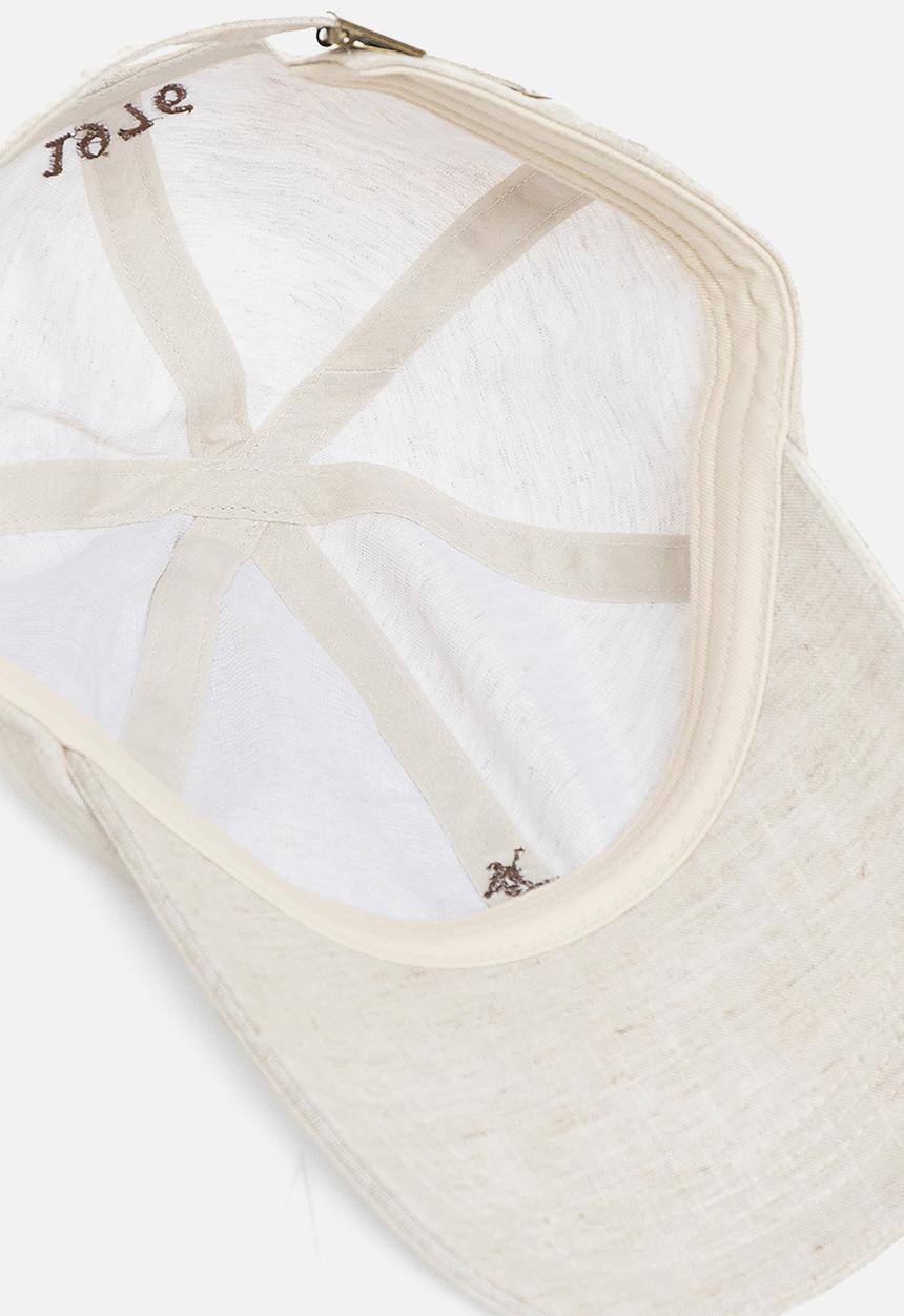 POLO - 6 Panel Linen Peak  - White